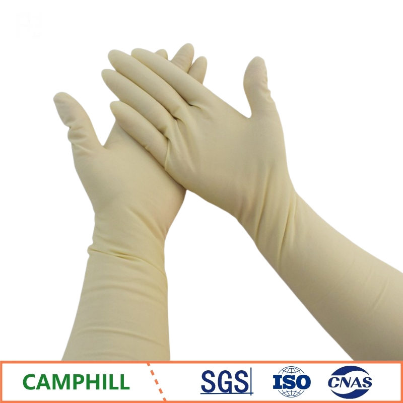 Medical Gloves - 使い捨てラテックス手袋 20インチ 延長型 厚手 研究所用 耐酸・耐アルカリ