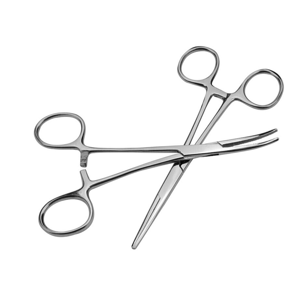 Medical Scissors - 1Pc ステンレス鋼湾曲止血鉗子ペットヘアクランププライヤー針ホルダー医療外科ツール