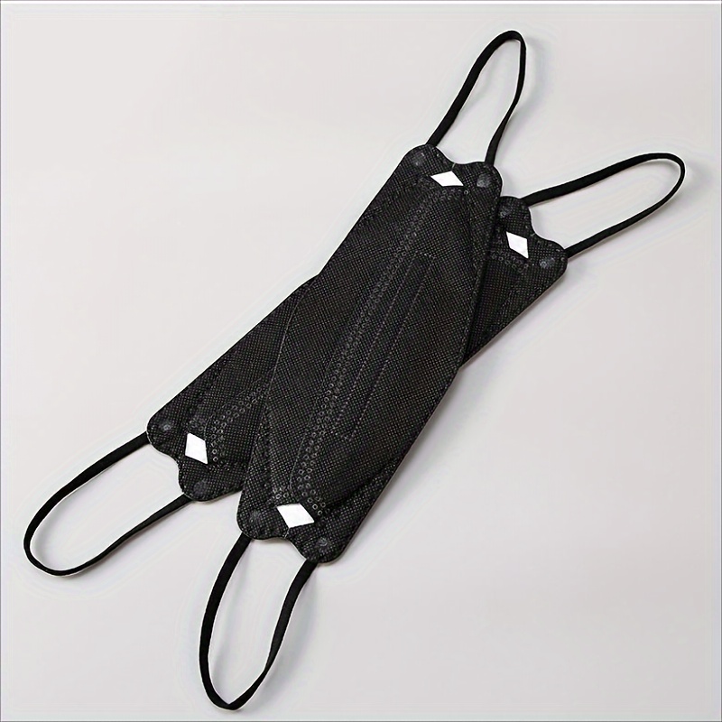 200枚入り/3Dリーフ型ブラック使い捨て4層マスク、顔の輪 - Surgical Mask のレビューと価格