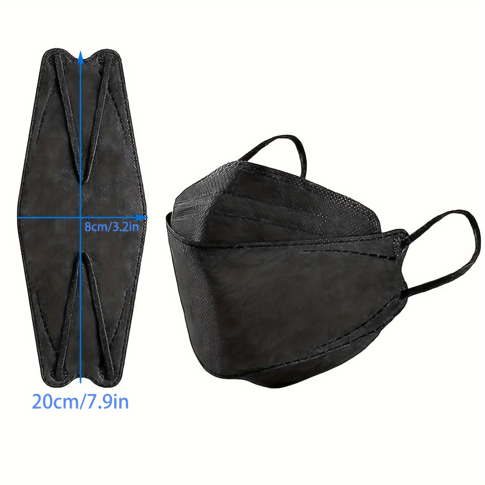 200枚入り/3Dリーフ型ブラック使い捨て4層マスク、顔の輪 - Surgical Mask のレビューと価格