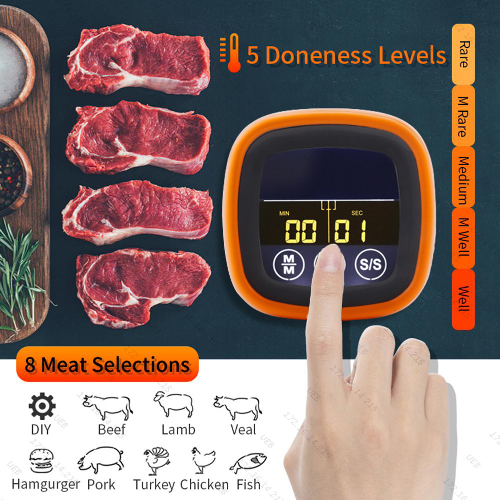 デジタル肉温度温度計プローブタッチスクリーン防水オーブン調理 - Thermometer Digital のレビューと価格