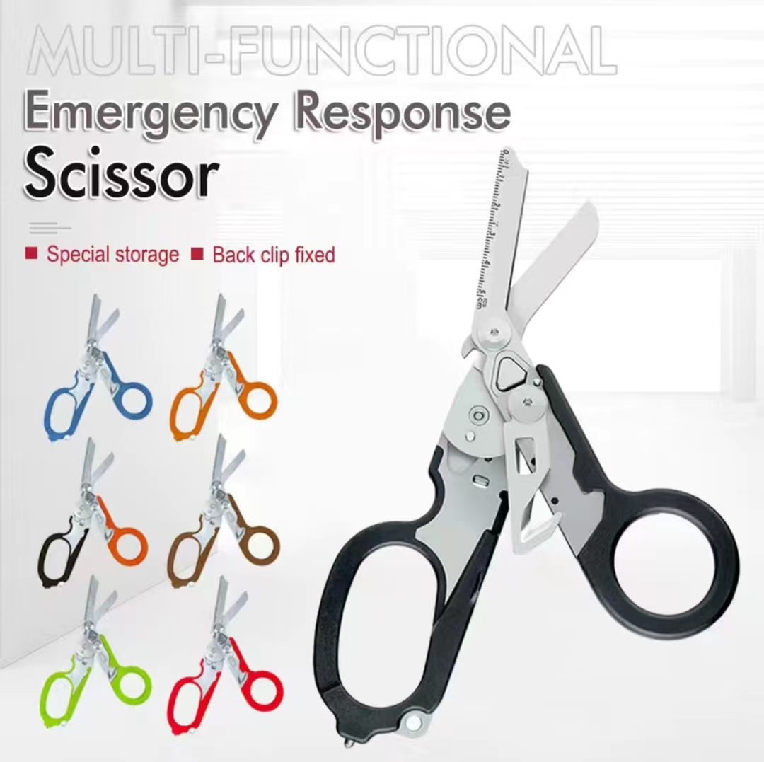 戦術的な多機能医療緊急対応シャー、折りたたみ式はさみ、ペンチ - Medical Scissors のレビューと価格