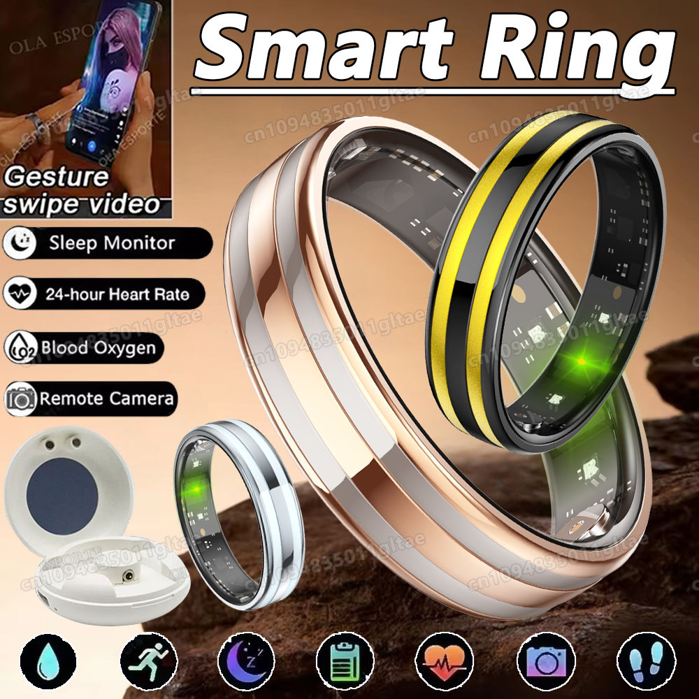 ジェスチャー感知スマートリング ヘルスモニター スマートリン - Blood Pressure Monitor のレビューと価格